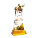 Raging Bull VividPrint&trade; Award on Hartford Base - Amber