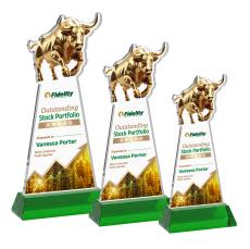 Raging Bull VividPrint Award on Hartford Base - Green - Between $80 and $150