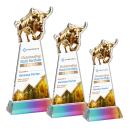 Raging Bull VividPrint&trade; Award on Hartford Base - Prismatic