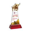 Raging Bull VividPrint&trade; Award on Hartford Base - Red