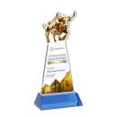 Raging Bull VividPrint&trade; Award on Hartford Base - Sky Blue