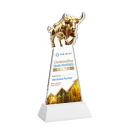 Raging Bull VividPrint&trade; Award on Hartford Base - White