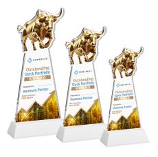 Raging Bull VividPrint Award on Hartford Base - White - Full Color Awards