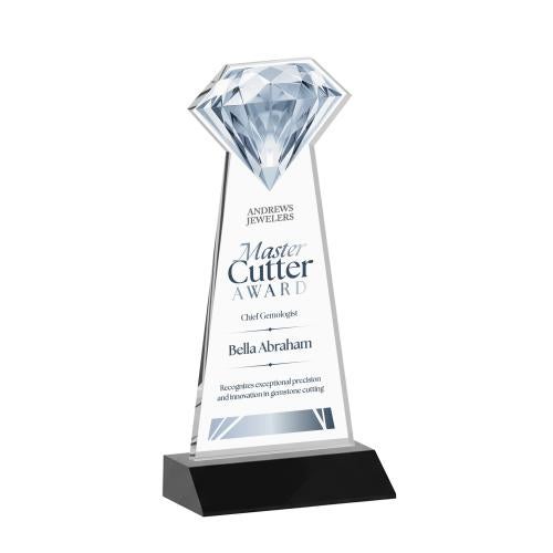 Recognition Awards - Crystal Awards - Gemstone VividPrint&trade; Award - Black