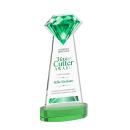 Gemstone VividPrint&trade; Award on Alberton Base - Green
