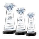 Gemstone VividPrint&trade; Award on Alberton Base - Black