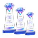 Gemstone VividPrint&trade; Award on Alberton Base - Blue