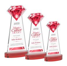 Gemstone VividPrint Award on Alberton Base - Red - Full Color Awards