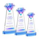 Gemstone  VividPrint&trade; Award on Alberton Base - Sky Blue