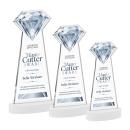 Gemstone VividPrint&trade; Award on Alberton Base - White