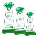 Gemstone  VividPrint&trade; Award on Hartford Base - Green