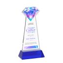 Gemstone VividPrint&trade; Award on Hartford Base - Blue
