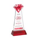 Gemstone VividPrint&trade; Award on Hartford Base - Red