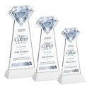 Gemstone VividPrint&trade; Award on Hartford Base - White