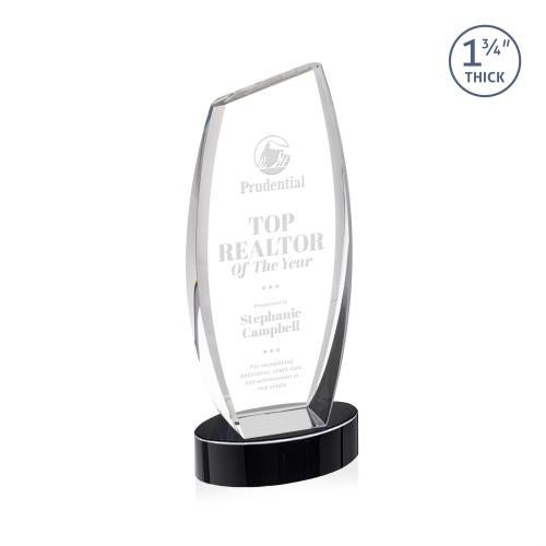 Recognition Awards - Crystal Awards - Colorado Award on Base - Black