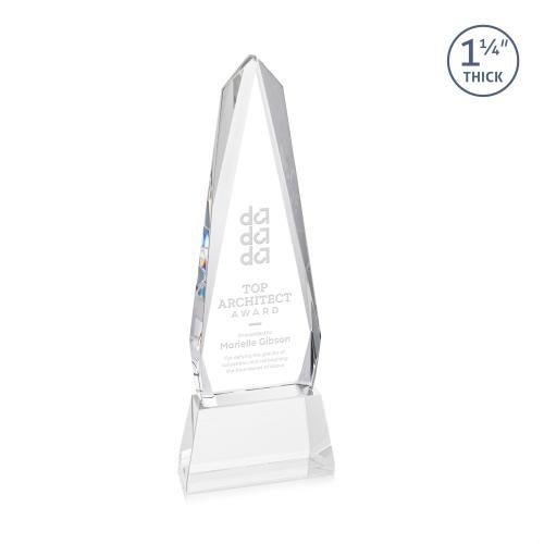 Recognition Awards - Crystal Awards - Cheswick Award on Entwhistle Base - Clear