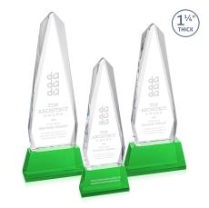 Cheswick Award on Entwhistle Base - Green - Over $150