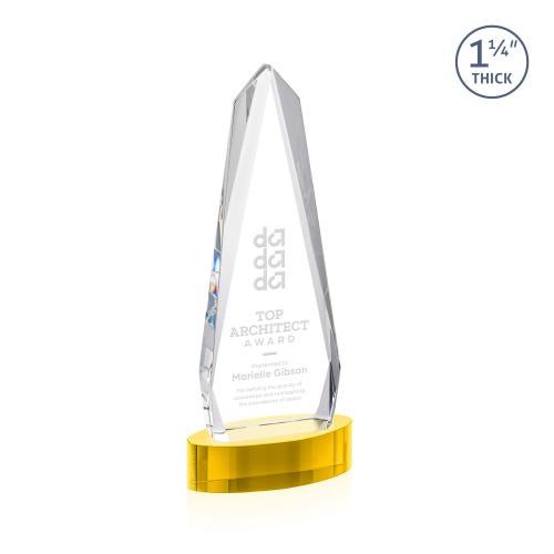 Recognition Awards - Crystal Awards - Cheswick Award on Alberton Base - Gold