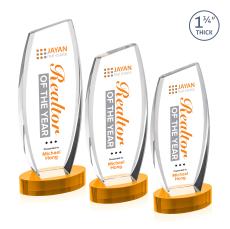 Colorado VividPrint Award on Base - Amber - Sales Awards