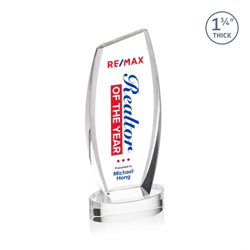 Recognition Awards - Crystal Awards - Colorado VividPrint&trade; Award on Base - Clear