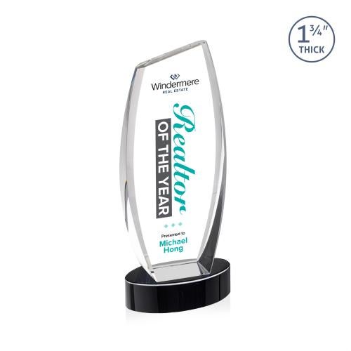 Recognition Awards - Crystal Awards - Colorado VividPrint&trade; Award on Base - Black