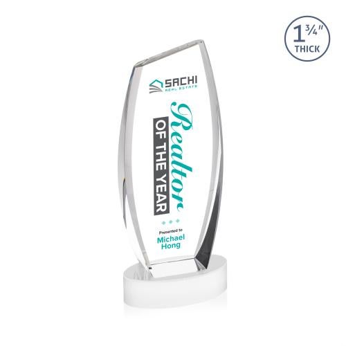 Recognition Awards - Crystal Awards - Colorado VividPrint&trade; Award on Base - White