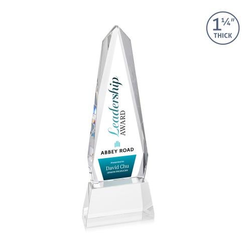 Recognition Awards - Crystal Awards - Cheswick VividPrint&trade; Award on Entwhistle Base - Clear