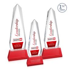 Cheswick VividPrint Award on Entwhistle Base - Red - Over $150