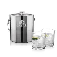 Catania Ice Bucket & Waldorf On-the-Rocks Set - Barware Gift Sets