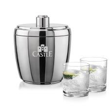 Pescara Ice Bucket & Waldorf On-the-Rocks Set - Glasses Sets