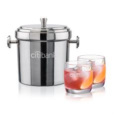 Milano Ice Bucket & Ritz On-the-Rocks Set - Barware Gift Sets