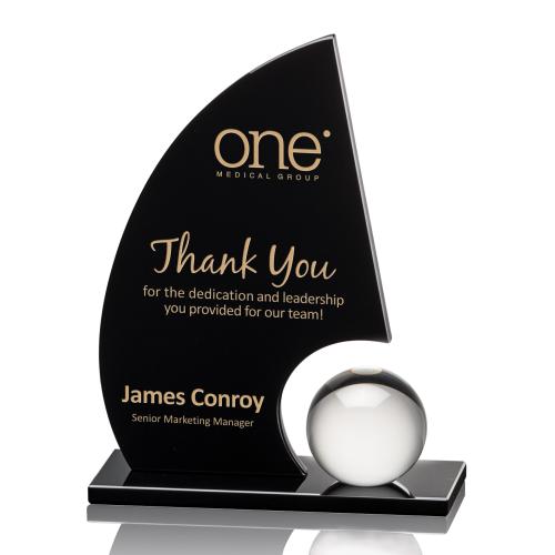 Recognition Awards - Crystal Awards - Ravenna Award - Black