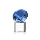 Gemstone Award on Cube - Sapphire