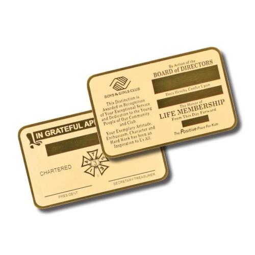 Corporate Gifts - Card Holders - Wallet Card - Brass