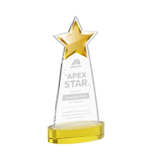 Recognition Awards - Crystal Awards - Starlite Award on Alberton Base - Gold
