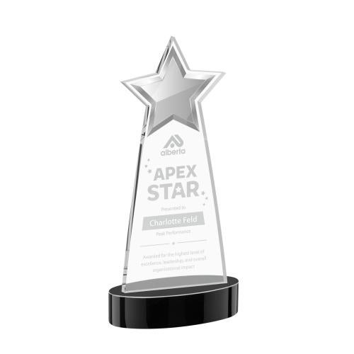 Recognition Awards - Crystal Awards - Starlite Award on Alberton Base - Black
