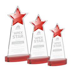 Starlite Award on Alberton Base - Red - Star Awards