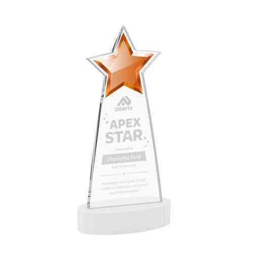Recognition Awards - Crystal Awards - Starlite Award on Alberton Base - White