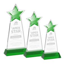 Starlite Award on Hartford Base - Green - Crystal Awards