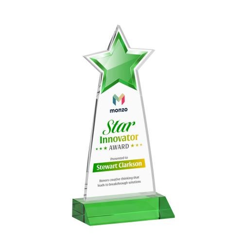 Recognition Awards - Crystal Awards - Starlite VividPrint&trade; Award - Green