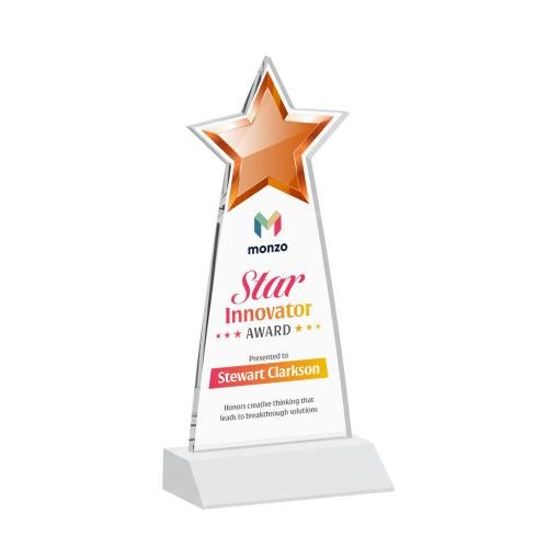 Recognition Awards - Crystal Awards - Starlite VividPrint&trade; Award - White