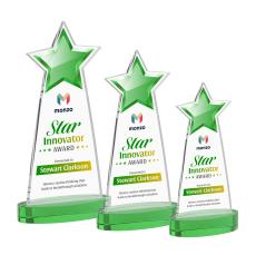 Starlite VividPrint Award on Alberton Base - Green - Star Awards