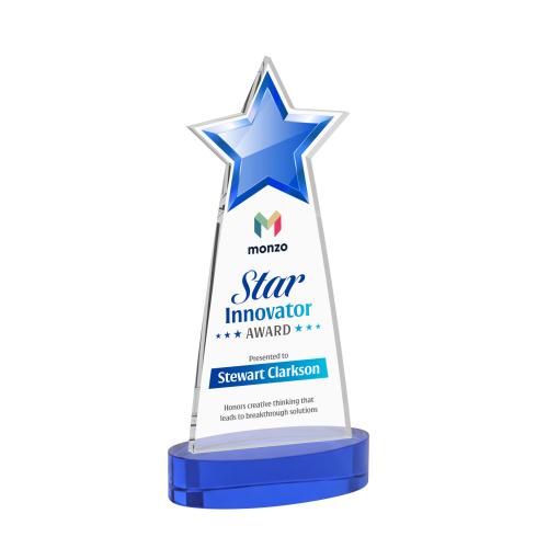 Recognition Awards - Crystal Awards - Starlite VividPrint&trade; Award on Alberton Base - Blue