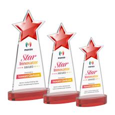 Starlite VividPrint Award on Alberton Base - Red - Star Awards