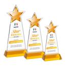 Starlite VividPrint&trade; Award on Hartford Base - Amber