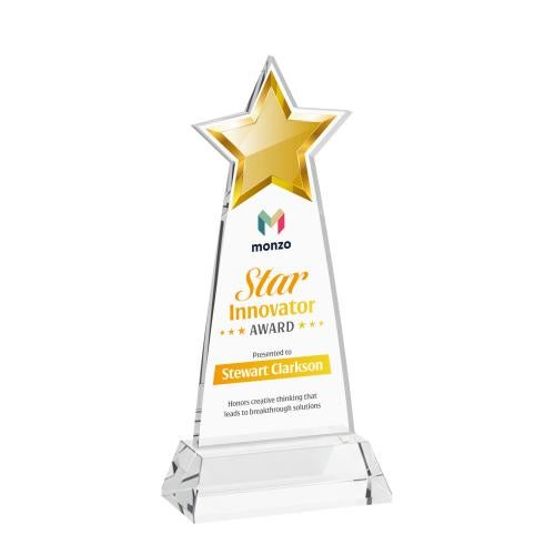 Recognition Awards - Crystal Awards - Starlite VividPrint&trade; Award on Hartford Base - Clear