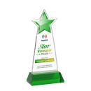 Starlite VividPrint&trade; Award on Hartford Base - Green