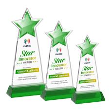 Starlite VividPrint Award on Hartford Base - Green - Star Awards
