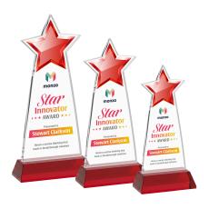 Starlite VividPrint Award on Hartford Base - Red - Star Awards