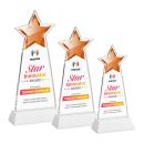 Starlite VividPrint&trade; Award on Hartford Base - White